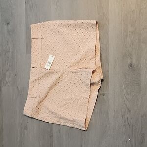 NWT Peach Eyelet Ann Taylor Loft Shorts
